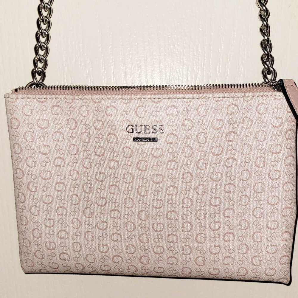 GUESS LOS ANGELES SOFT PINK CROSSBODY HANDBAG